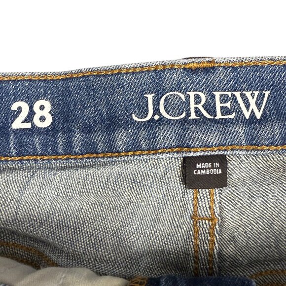 EUC Women's J. CREW 10" Demi-boot‎ Crop Jean Rough Hem | Size 28 - Picture 7 of 15